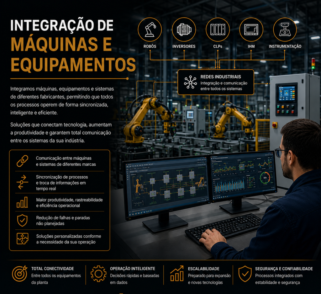 INTEGRAÇÃO DE MAQUINAS E EQUIPAMENTOS