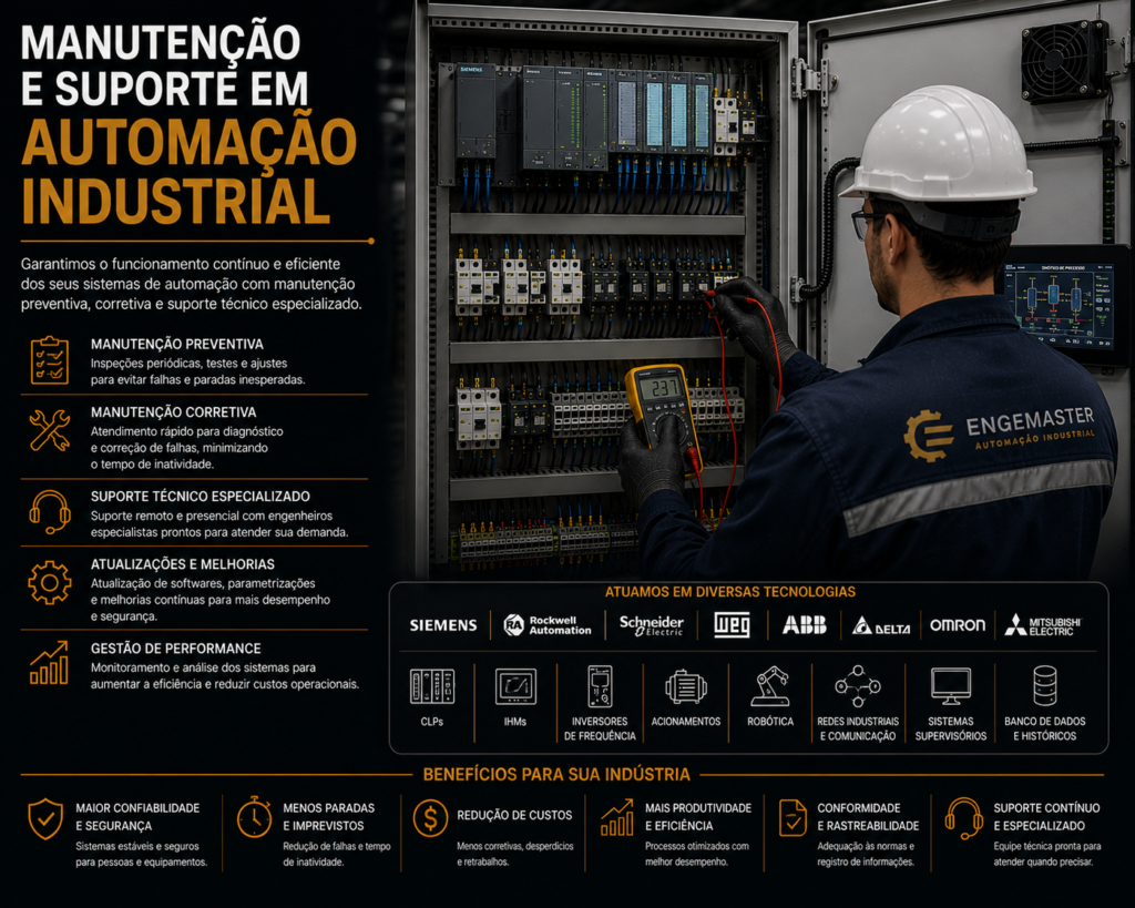 MANUTENÇÃO E SUPORTE EM AUTOMAÇÃO INDUSTRIAL